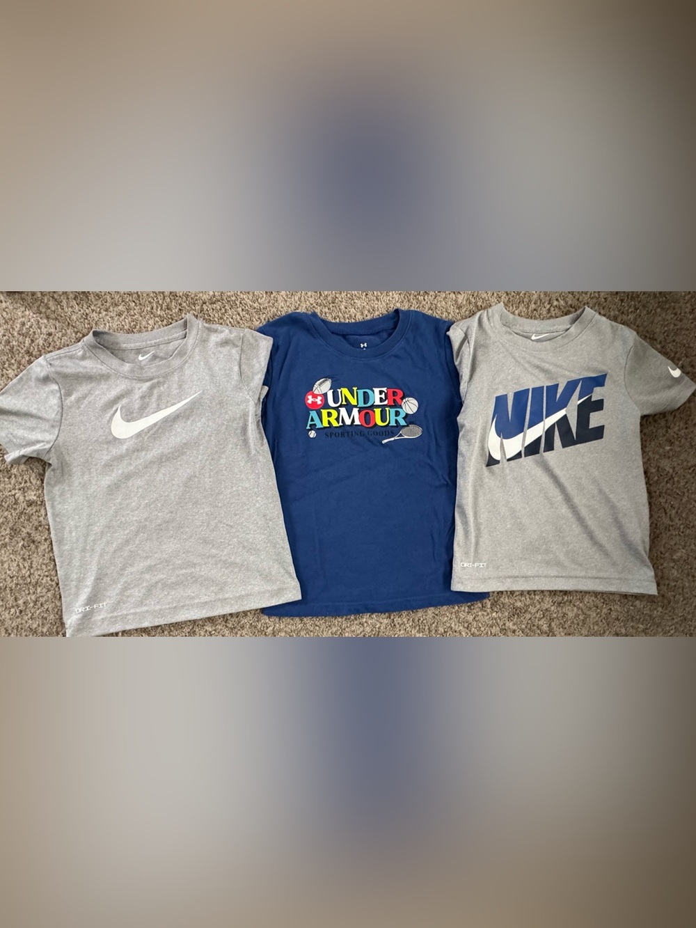 Nike & Under Armour Boy shirts-size 5